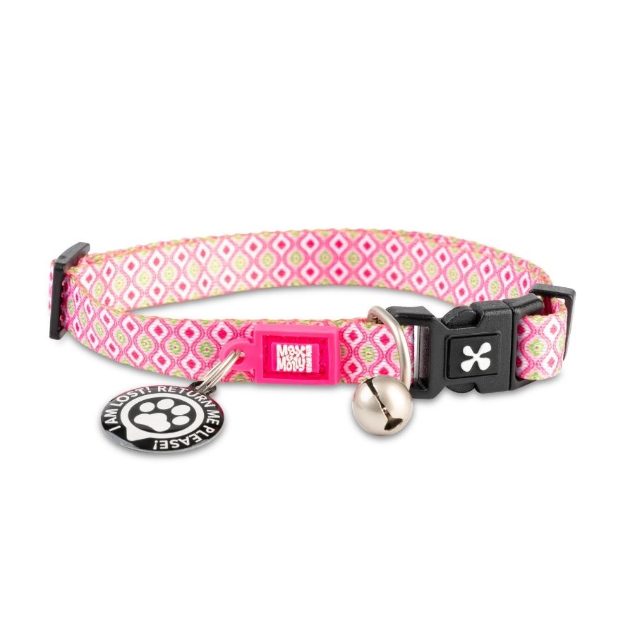 Collar con Smart ID para Gatos Retro Pink